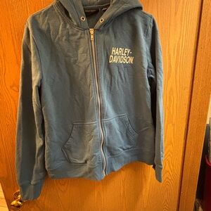 Harley-Davidson Teal Zip-Up Jacket